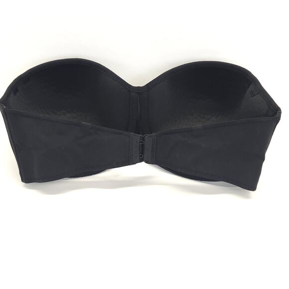 Soma Strapless Bra 36D Pure Black Underwire Full Coverage Multi Way Light Pad - Picture 2 of 5